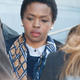 Lauryn Hill leaves court in May. (Dave Kotinsky/Getty Images)